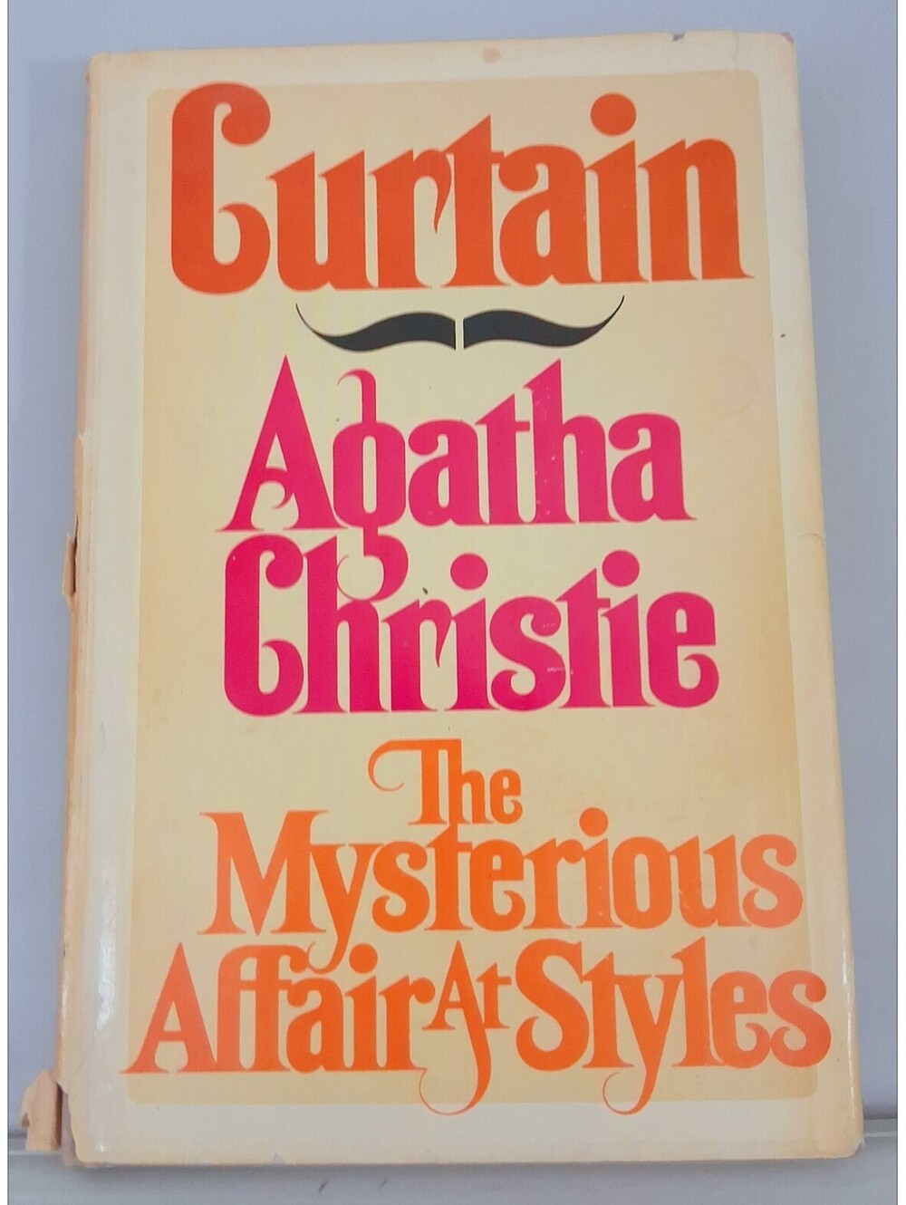 Agatha Christie Curtain The Mysterious Affair at Styles Vintage Book 1975 BCE